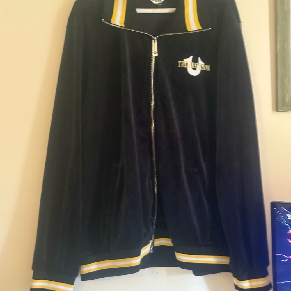 True Religion Black and Yellow Jacket